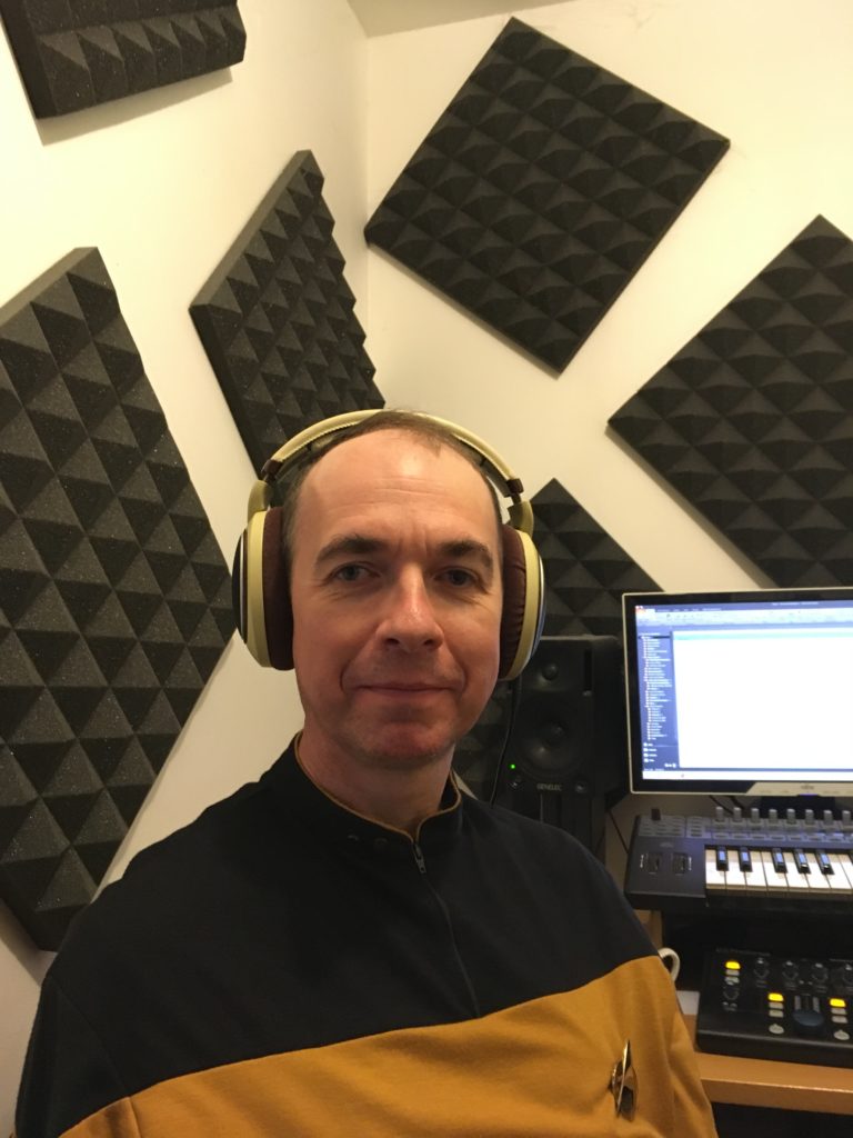 Ian Rattray in the recording studio