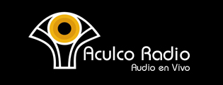 Aculco Radio logo of a yellow disc on a fan shape