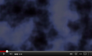 Screengrab of video - a blue mist/fog is all that is shown