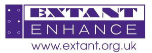 Purple Extant Enhance logo on a white background.